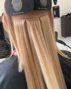 Hair Extensions application at HUSH Hair Birmingham